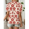 image:imageEVALESS Womens Summer Tops Casual Graphic Tees Crewneck Short Sleeve Shirts Spring 2026 Fashion T ShirtsRed Floral