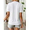 image:imageEVALESS Womens Summer Tops Casual Graphic Tees Crewneck Short Sleeve Shirts Spring 2026 Fashion T ShirtsWhite