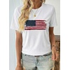 image:imageEVALESS Womens Summer Tops Casual Graphic Tees Crewneck Short Sleeve Shirts Spring 2026 Fashion T ShirtsWhite