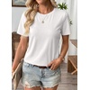 image:imageEVALESS Womens Summer Tops Casual Graphic Tees Crewneck Short Sleeve Shirts Spring 2026 Fashion T ShirtsY Jet Stream