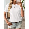 image:imageEVALESS Womens Summer Tops Casual Graphic Tees Crewneck Short Sleeve Shirts Spring 2026 Fashion T ShirtsY Jet Stream