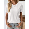 image:imageEVALESS Womens Summer Tops Casual Graphic Tees Crewneck Short Sleeve Shirts Spring 2026 Fashion T ShirtsY Jet Stream