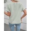 image:imageEVALESS Womens Tops Summer Trendy Dressy Casual Boho V Neck Short Sleeve Shirts Work Business Cute Loose BlousesGrass Green