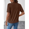 image:imageEVALESS Wool Blend Cardigan Sweaters for Women Lightweight Short Sleeve Cardigans Summer Outfits Trendy Button Down SweaterCoffee