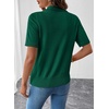 image:imageEVALESS Wool Blend Cardigan Sweaters for Women Lightweight Short Sleeve Cardigans Summer Outfits Trendy Button Down SweaterDark Green