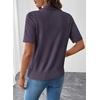 image:imageEVALESS Wool Blend Cardigan Sweaters for Women Lightweight Short Sleeve Cardigans Summer Outfits Trendy Button Down SweaterPurple