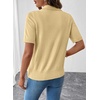image:imageEVALESS Wool Blend Cardigan Sweaters for Women Lightweight Short Sleeve Cardigans Summer Outfits Trendy Button Down SweaterYellow