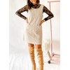 image:imageEVALESS Fall Dresses for Women 2026 Casual Corduroy Overall Dress Sleeveless Pinafore Mini Dress Jumper Dresses with PocketsBeige