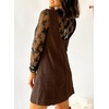 image:imageEVALESS Fall Dresses for Women 2026 Casual Corduroy Overall Dress Sleeveless Pinafore Mini Dress Jumper Dresses with PocketsBrown