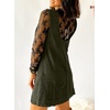 image:imageEVALESS Fall Dresses for Women 2026 Casual Corduroy Overall Dress Sleeveless Pinafore Mini Dress Jumper Dresses with PocketsGreen