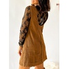 image:imageEVALESS Fall Dresses for Women 2026 Casual Corduroy Overall Dress Sleeveless Pinafore Mini Dress Jumper Dresses with PocketsYellow