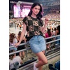 image:imageEVALESS Sweater Vest Women Short Sleeve Leopard Print Tops Fall Clothes  Womens Sweaters Crewneck Color Block Lightweight Casual 2026Black