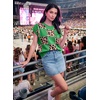 image:imageEVALESS Sweater Vest Women Short Sleeve Leopard Print Tops Fall Clothes  Womens Sweaters Crewneck Color Block Lightweight Casual 2026Dark Green