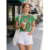 image:imageEVALESS Sweater Vest Women Short Sleeve Leopard Print Tops Fall Clothes  Womens Sweaters Crewneck Color Block Lightweight Casual 2026Dark Green