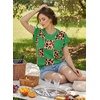 image:imageEVALESS Sweater Vest Women Short Sleeve Leopard Print Tops Fall Clothes  Womens Sweaters Crewneck Color Block Lightweight Casual 2026Dark Green