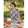image:imageEVALESS Sweater Vest Women Short Sleeve Leopard Print Tops Fall Clothes  Womens Sweaters Crewneck Color Block Lightweight Casual 2026Sky Blue