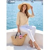 image:imageEVALESS 34 Length Sleeve Womens Tops Summer Boho Lace V Neck Shirts Trendy Dressy Casual Work Cute Blouses Vacation ClothesParchment