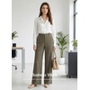 image:imageEVALESS Womens Pants Summer High Waist Wide Leg Palazzo Pants Casual Trousers Beach Travel Vacation OutfitsTaupe