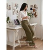 image:imageEVALESS Womens Pants Summer High Waist Wide Leg Palazzo Pants Casual Trousers Beach Travel Vacation OutfitsY Four Leaf Clover