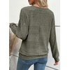 image:imageEVALESS Womens Long Sleeve Shirts Casual Crew Neck Batwing Sleeve Tops  Loose Fit Tunic Blouses for Women DressyFall FashionSoft Lightweight Textured T ShirtBusiness CasualWorkTeacher OutfitsFour Leaf Clover