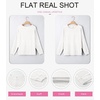 image:imageEVALESS Womens Long Sleeve Shirts Casual Crew Neck Batwing Sleeve Tops  Loose Fit Tunic Blouses for Women DressyFall FashionSoft Lightweight Textured T ShirtBusiness CasualWorkTeacher OutfitsWhite