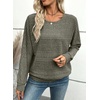image:imageEVALESS Womens Long Sleeve Shirts Casual Crew Neck Batwing Sleeve Tops  Loose Fit Tunic Blouses for Women DressyFall FashionSoft Lightweight Textured T ShirtBusiness CasualWorkTeacher OutfitsFour Leaf Clover