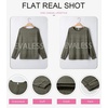 image:imageEVALESS Womens Long Sleeve Shirts Casual Crew Neck Batwing Sleeve Tops  Loose Fit Tunic Blouses for Women DressyFall FashionSoft Lightweight Textured T ShirtBusiness CasualWorkTeacher OutfitsFour Leaf Clover
