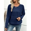 image:imageEVALESS Womens Long Sleeve Shirts Casual Crew Neck Batwing Sleeve Tops  Loose Fit Tunic Blouses for Women DressyFall FashionSoft Lightweight Textured T ShirtBusiness CasualWorkTeacher OutfitsNavy Blue