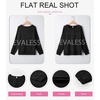 image:imageEVALESS Womens Long Sleeve Shirts Casual Crew Neck Batwing Sleeve Tops  Loose Fit Tunic Blouses for Women DressyFall FashionSoft Lightweight Textured T ShirtBusiness CasualWorkTeacher OutfitsBlack