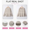 image:imageEVALESS Womens Long Sleeve Shirts Casual Crew Neck Batwing Sleeve Tops  Loose Fit Tunic Blouses for Women DressyFall FashionSoft Lightweight Textured T ShirtBusiness CasualWorkTeacher OutfitsApricot