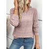 image:imageEVALESS Womens Long Sleeve Shirts Casual Crew Neck Batwing Sleeve Tops  Loose Fit Tunic Blouses for Women DressyFall FashionSoft Lightweight Textured T ShirtBusiness CasualWorkTeacher OutfitsFushia