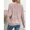 image:imageEVALESS Womens Long Sleeve Shirts Casual Crew Neck Batwing Sleeve Tops  Loose Fit Tunic Blouses for Women DressyFall FashionSoft Lightweight Textured T ShirtBusiness CasualWorkTeacher OutfitsFushia