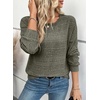 image:imageEVALESS Womens Long Sleeve Shirts Casual Crew Neck Batwing Sleeve Tops  Loose Fit Tunic Blouses for Women DressyFall FashionSoft Lightweight Textured T ShirtBusiness CasualWorkTeacher OutfitsFour Leaf Clover