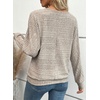 image:imageEVALESS Womens Long Sleeve Shirts Casual Crew Neck Batwing Sleeve Tops  Loose Fit Tunic Blouses for Women DressyFall FashionSoft Lightweight Textured T ShirtBusiness CasualWorkTeacher OutfitsApricot