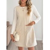 image:imageEVALESS Womens Corduroy Overall Dress Sleeveless Pinafore Pockets  Soft Wale Texture a Line Layering Fit Teacher Office 2026 Fall OutfitsBeige