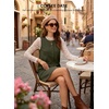 image:imageEVALESS Womens Corduroy Overall Dress Sleeveless Pinafore Pockets  Soft Wale Texture a Line Layering Fit Teacher Office 2026 Fall OutfitsGreen
