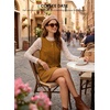 image:imageEVALESS Womens Corduroy Overall Dress Sleeveless Pinafore Pockets  Soft Wale Texture a Line Layering Fit Teacher Office 2026 Fall OutfitsYellow