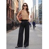 image:imageEVALESS Business Casual Tops for Women Button Down Work Sleeveless Blouses  Pleated V Neck Professional Tank Top Trendy 2026Fall Shirts Under BlazersOffice Interview OutfitsLightweightBreathableParchment