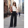 image:imageEVALESS Business Casual Tops for Women Button Down Work Sleeveless Blouses  Pleated V Neck Professional Tank Top Trendy 2026Fall Shirts Under BlazersOffice Interview OutfitsLightweightBreathableWhite
