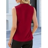 image:imageEVALESS Tank Tops for Women Lace Trim Sleeveless Blouses  Summer Business Casual TopWork Office Interview Professional OutfitsFall Layed Clothes under Blazers and Suit JacketsFiery Red