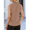 image:imageEVALESS Tank Tops for Women Lace Trim Sleeveless Blouses  Summer Business Casual TopWork Office Interview Professional OutfitsFall Layed Clothes under Blazers and Suit JacketsPale Khaki