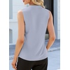 image:imageEVALESS Tank Tops for Women Lace Trim Sleeveless Blouses  Summer Business Casual TopWork Office Interview Professional OutfitsFall Layed Clothes under Blazers and Suit JacketsBeau Blue