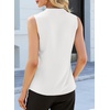 image:imageEVALESS Tank Tops for Women Lace Trim Sleeveless Blouses  Summer Business Casual TopWork Office Interview Professional OutfitsFall Layed Clothes under Blazers and Suit JacketsWhite