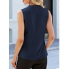 image:imageEVALESS Tank Tops for Women Lace Trim Sleeveless Blouses  Summer Business Casual TopWork Office Interview Professional OutfitsFall Layed Clothes under Blazers and Suit JacketsDark Blue