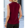 image:imageEVALESS Tank Tops for Women Lace Trim Sleeveless Blouses  Summer Business Casual TopWork Office Interview Professional OutfitsFall Layed Clothes under Blazers and Suit JacketsBurgundy