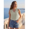 image:imageEVALESS Tank Tops for Women Lace Trim Sleeveless Blouses  Summer Business Casual TopWork Office Interview Professional OutfitsFall Layed Clothes under Blazers and Suit JacketsGrass Green