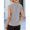 image:imageEVALESS Tank Tops for Women Lace Trim Sleeveless Blouses  Summer Business Casual TopWork Office Interview Professional OutfitsFall Layed Clothes under Blazers and Suit JacketsMedium Grey