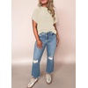 image:imageEVALESS Womens Tops Teacher Outfits Short Sleeve Cute Ribbed Stripes Tshirt  Teacher Outfits for WomenCasual Womens TopsDressy Casual Ribbed Stripes TshirtRound Neck Summer Fashion Outfits 2026Beige