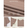 image:imageEVALESS Womens Tops Teacher Outfits Short Sleeve Cute Ribbed Stripes Tshirt  Teacher Outfits for WomenCasual Womens TopsDressy Casual Ribbed Stripes TshirtRound Neck Summer Fashion Outfits 202603 Dark Brown