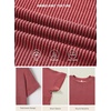 image:imageEVALESS Womens Tops Teacher Outfits Short Sleeve Cute Ribbed Stripes Tshirt  Teacher Outfits for WomenCasual Womens TopsDressy Casual Ribbed Stripes TshirtRound Neck Summer Fashion Outfits 2026Racing Red